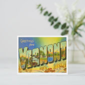 Grüße aus Vermont Postkarte (Stehend Vorderseite)