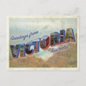 Grüße aus Victoria Australien Postkarte (Vorderseite)