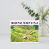Grüße aus Vietnam Postkarte (Stehend Vorderseite)