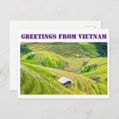 Grüße aus Vietnam Postkarte (Vorne/Hinten)