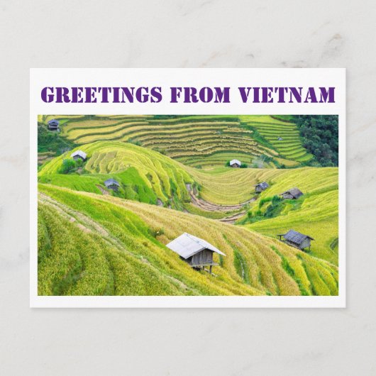 Grüße aus Vietnam Postkarte (Vorderseite)