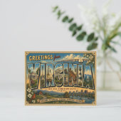 Grüße aus Virginia Postkarte (Stehend Vorderseite)