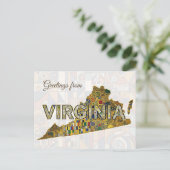 Grüße aus Virginia Postkarte (Stehend Vorderseite)