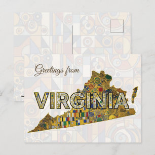 Grüße aus Virginia Postkarte