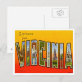 Grüße aus Virginia Postkarte (Vorne/Hinten)
