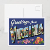 Grüße aus Virginia Postkarte (Vorne/Hinten)