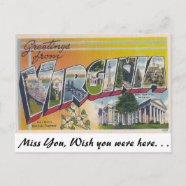 Grüße aus Virginia Postkarte
