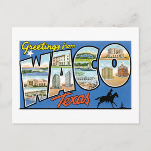 Grüße aus Waco, Texas Postkarte