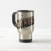 Grüße aus Wareham (Masse) Reisemugge Reisebecher (Vorderseite Links)