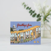Grüße aus Washington, D.C. USA Postkarte (Stehend Vorderseite)