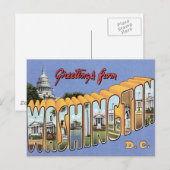 Grüße aus Washington, D.C. USA Postkarte (Vorne/Hinten)
