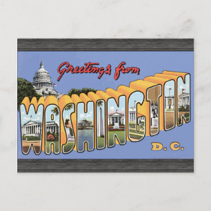 Grüße aus Washington D.C., Vintage Postkarte