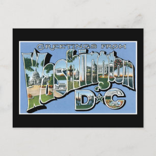 Grüße aus Washington D.C.! Vintage-Postkarte Postkarte