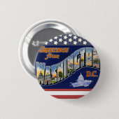 Grüße aus Washington DC! Button (Vorne & Hinten)