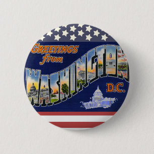 Grüße aus Washington DC! Button