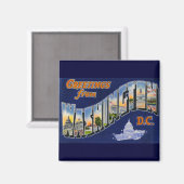 Grüße aus Washington DC! Magnet (Vorderseite/Rückseite)