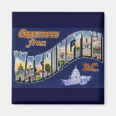 Grüße aus Washington DC! Magnet (Vorne)