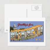 Grüße aus Washington DC Postkarte (Vorne/Hinten)