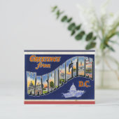 Grüße aus Washington DC! Postkarte (Stehend Vorderseite)