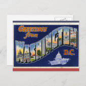 Grüße aus Washington DC! Postkarte (Vorne/Hinten)