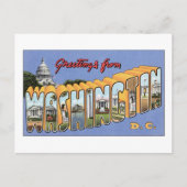 Grüße aus Washington, DC Postkarte (Vorderseite)