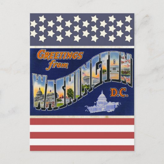 Grüße aus Washington DC! Postkarte (Vorderseite)