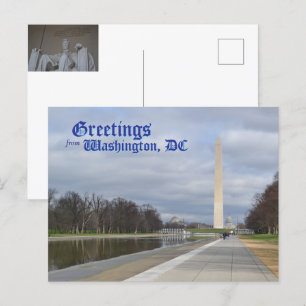 Grüße aus Washington, DC Postkarte
