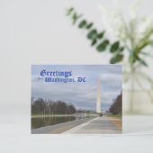 Grüße aus Washington, DC Postkarte (Stehend Vorderseite)