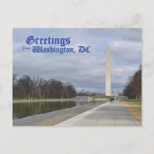 Grüße aus Washington, DC Postkarte (Vorderseite)