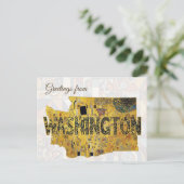 Grüße aus Washington Postkarte (Stehend Vorderseite)