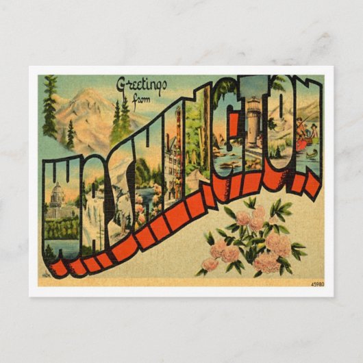 Grüße aus Washington Postkarte (Vorderseite)