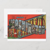 Grüße aus Washington Postkarte (Vorne/Hinten)