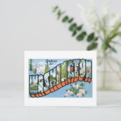 Grüße aus Washington Staat Postkarte (Stehend Vorderseite)