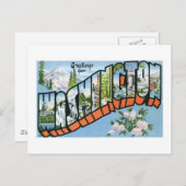 Grüße aus Washington Staat Postkarte (Vorne/Hinten)