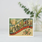 Grüße aus Washington WA Postkarte (Stehend Vorderseite)