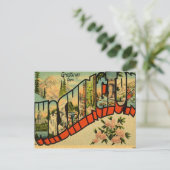 Grüße aus Washington WA Postkarte (Stehend Vorderseite)