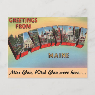 Grüße aus Waterville Postkarte