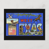 Grüße aus West Texas Postkarte (Vorderseite)