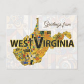Grüße aus West Virginia Postkarte (Vorderseite)