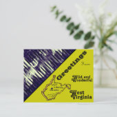 Grüße aus West Virginia Postkarte (Stehend Vorderseite)