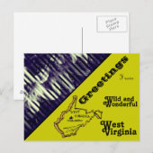 Grüße aus West Virginia Postkarte (Vorne/Hinten)