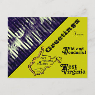 Grüße aus West Virginia Postkarte