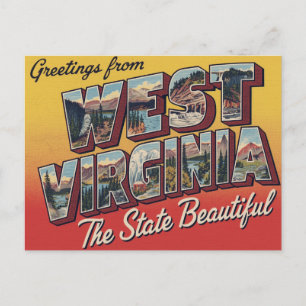 Grüße aus West Virginia Postkarte