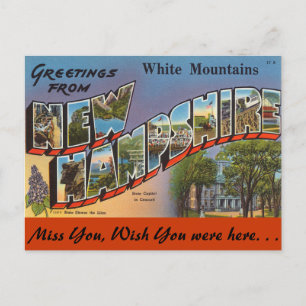 Grüße aus White Mountains Postkarte