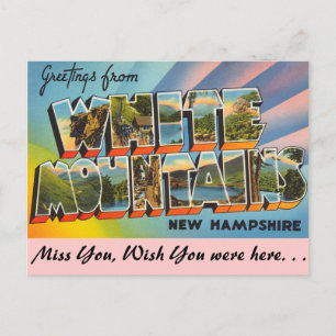 Grüße aus White Mountains Postkarte