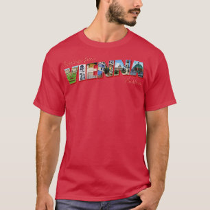 Grüße aus Wien in Österreich im Vintage-Stil ret T-Shirt