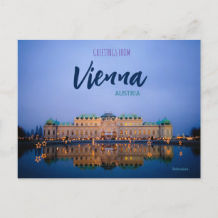 Grüße aus Wien Österreich Postkarte Belvedere