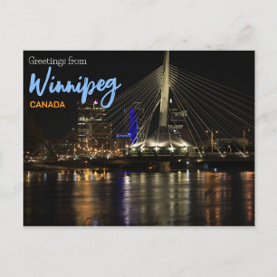 Grüße aus Winnipeg Kanada Postkarte