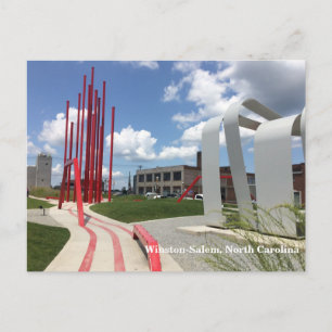 Grüße aus Winston-Salem, NC. Postkarte