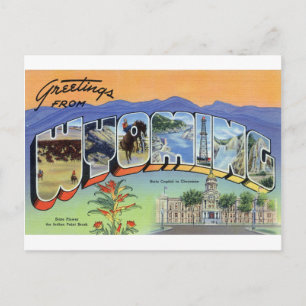 Grüße aus Wyoming Postkarte